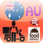 Australia Food Delivery Zeichen