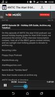 برنامه‌نما Retro Atari Podcasts عکس از صفحه