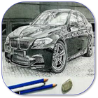 Drawing car ícone