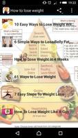 How to lose weight Affiche