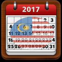 Calendar Malaysia 2017 Cartaz