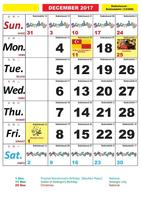 Calendar Malaysia 2017 syot layar 2