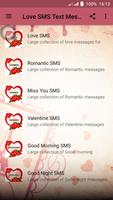 Love SMS Text Messages الملصق