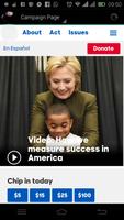 Hillary Clinton Campiagn App โปสเตอร์
