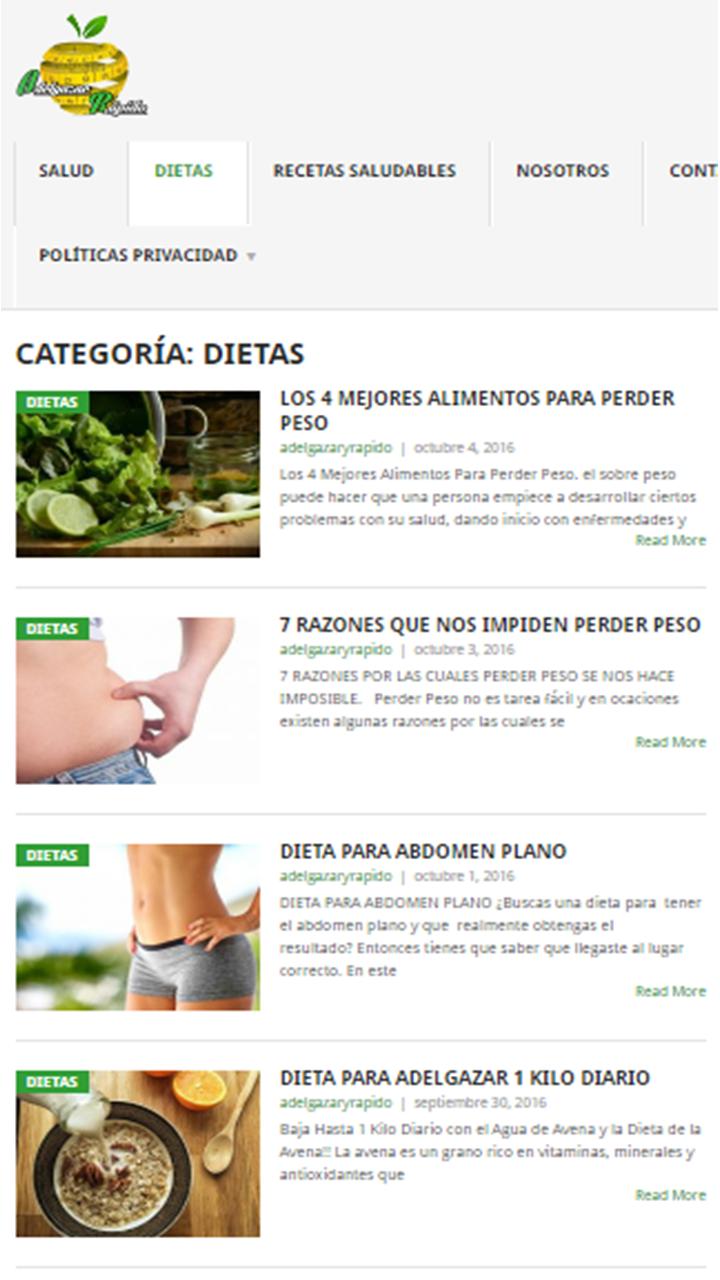 una dieta para adelgazar rápido
