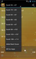 Abdul Basit Quran MP3 juz 30 capture d'écran 2