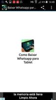 Poster Install Whatsapp for Tablet