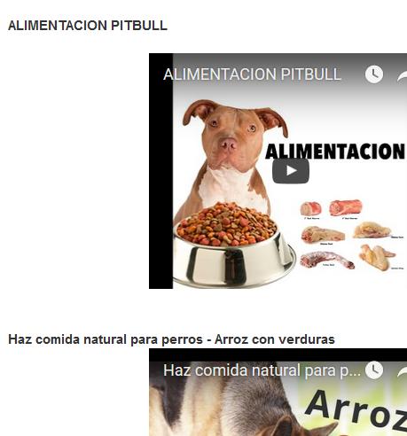 Alimentos para perros pitbull captura de pantalla 2