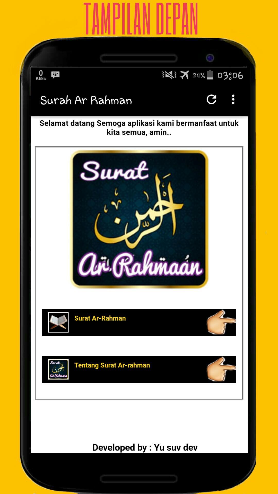 Surah Arrahman Full Offline For Android Apk Download