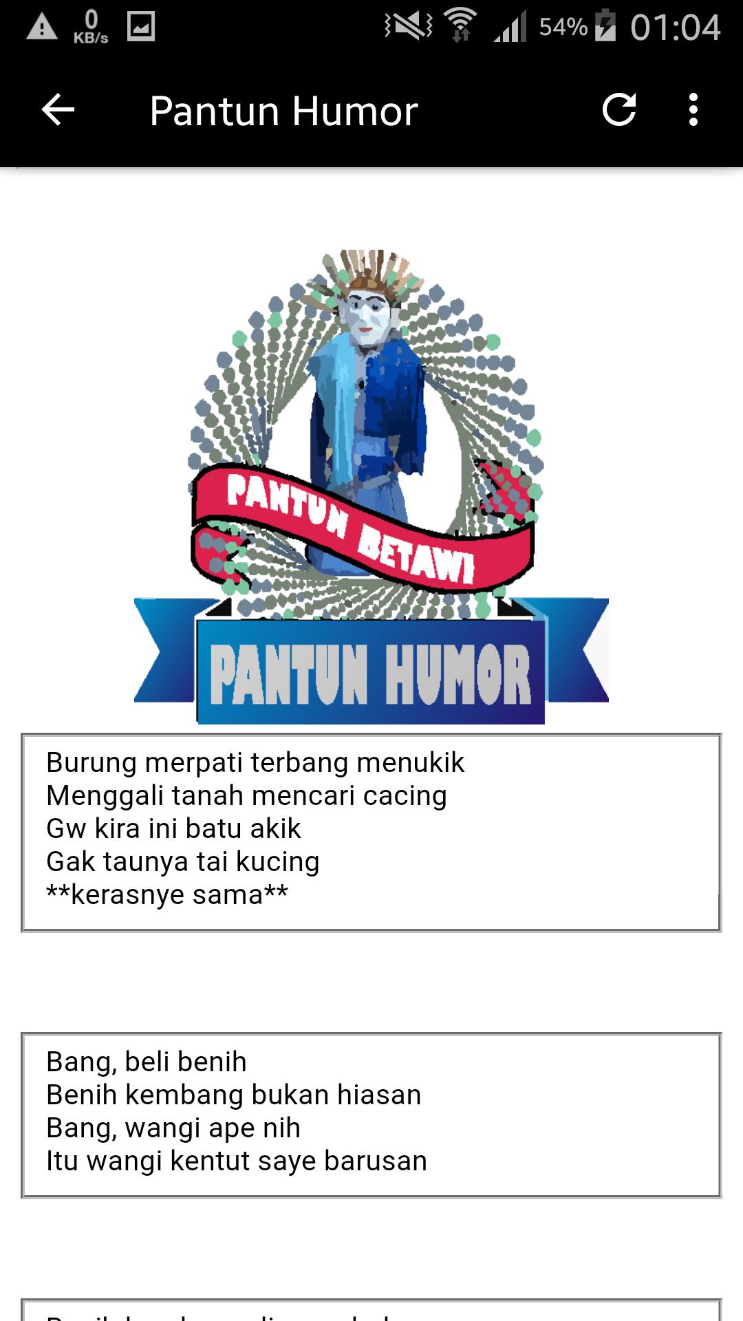 Android Iin Pantun Lawakan Betawi Lucu Dan Gokil Apky Ndir