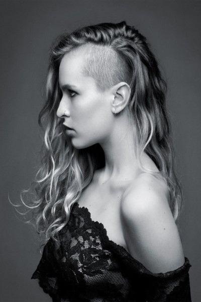 Long hair screaming shaved