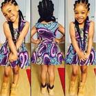 Ankara kids fashion dresses أيقونة