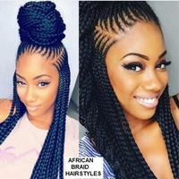African Hairstyles; Braids, Twist & Cornrows capture d'écran 1