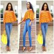 Ankara Tops + Jeans styles