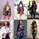 African Ank Print Midi Jacket-APK