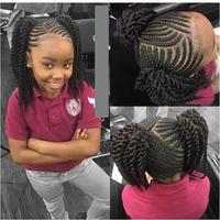 African Kids Hairstyles; Braids, Cornrow & Weaving poster