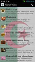 Algerian Food and Cuisine imagem de tela 3