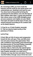 Litany to St. Prophet Jeremiah screenshot 1