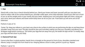 Tricep Workout Routines screenshot 3