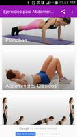 Ejercicios para Abdomen Plano poster