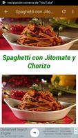 Recetas de Spaghetti capture d'écran 1