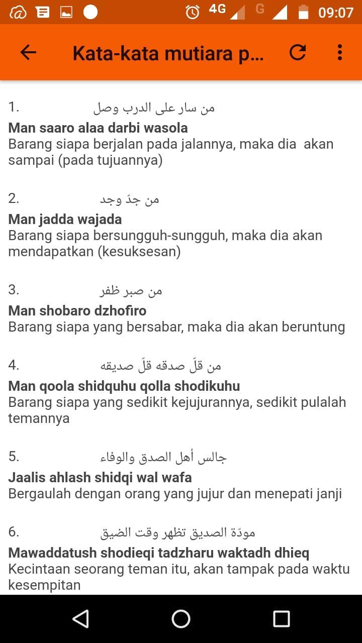 Kata Kata Motivasi Bahasa Arab Dan Artinya