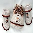 Knitted booties models-APK