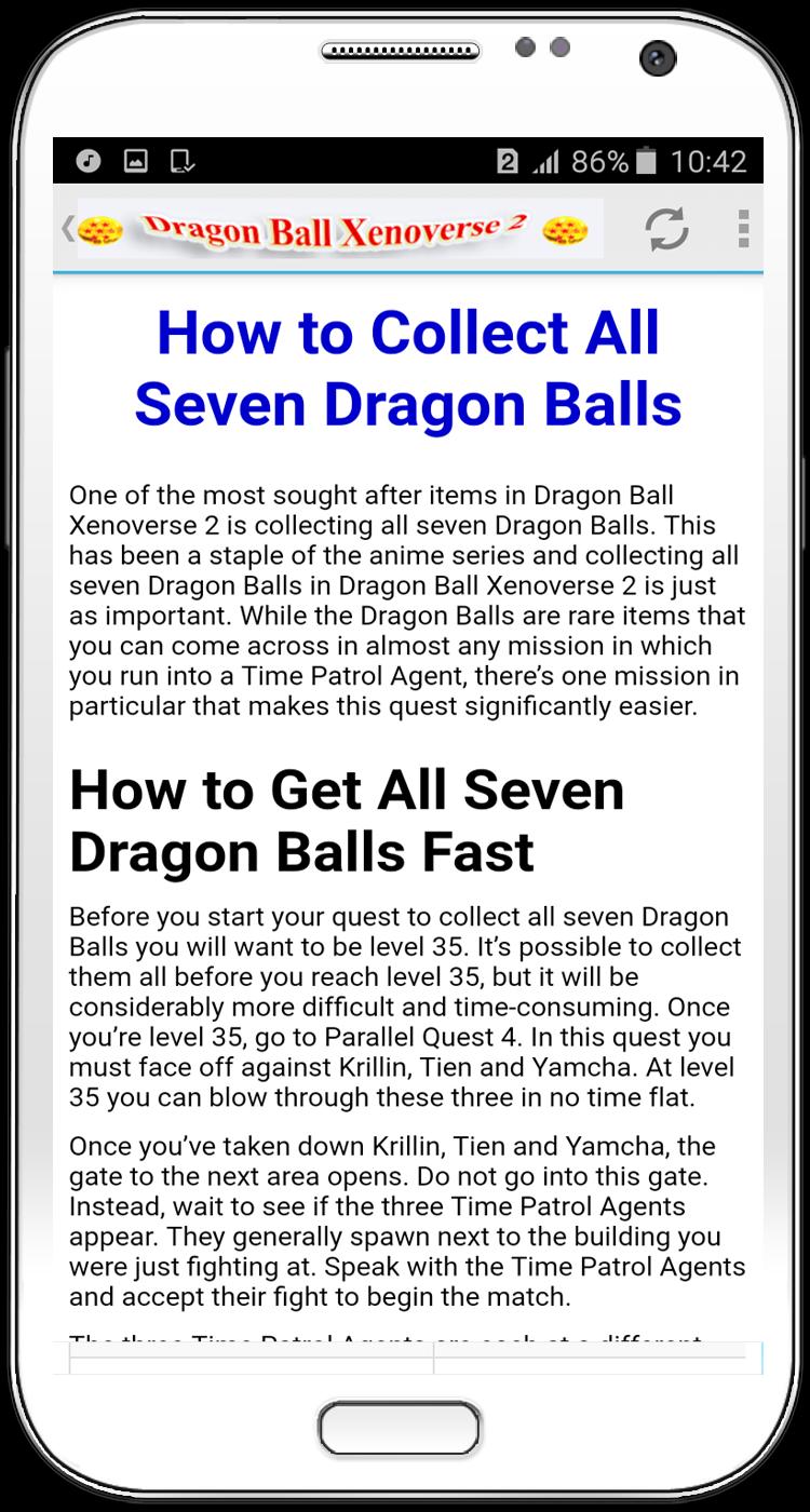 Guide Dragon Ball Xenoverse 2 APK for Android Download