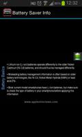 Battery Saver Info captura de pantalla 1