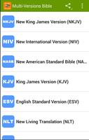 Multi Version Bible Free Download KJV✟NKJV✟NIV✟NLT Affiche