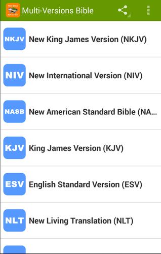 Multi Version Bible Free Download KJV NKJV NIV NLT for ...