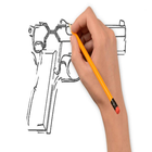 Wie Waffen Draw Zeichen