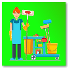 House cleaning schedule icon