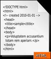 HTML Tags List Plakat