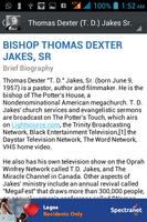 Bishop T.D Jakes Daily plakat