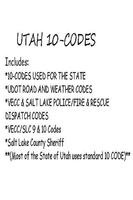 Utah 10-Codes Poster