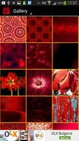 Papel tapiz rojo Poster