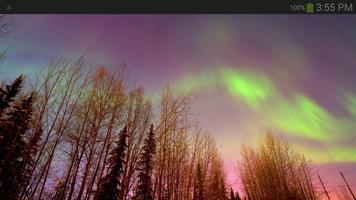 Aurora Borealis Hintergrund Plakat
