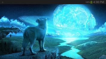 Fantasy Wolf Wallpaper পোস্টার