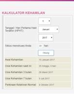 برنامه‌نما Kalkulator Kehamilan Terlengkap عکس از صفحه