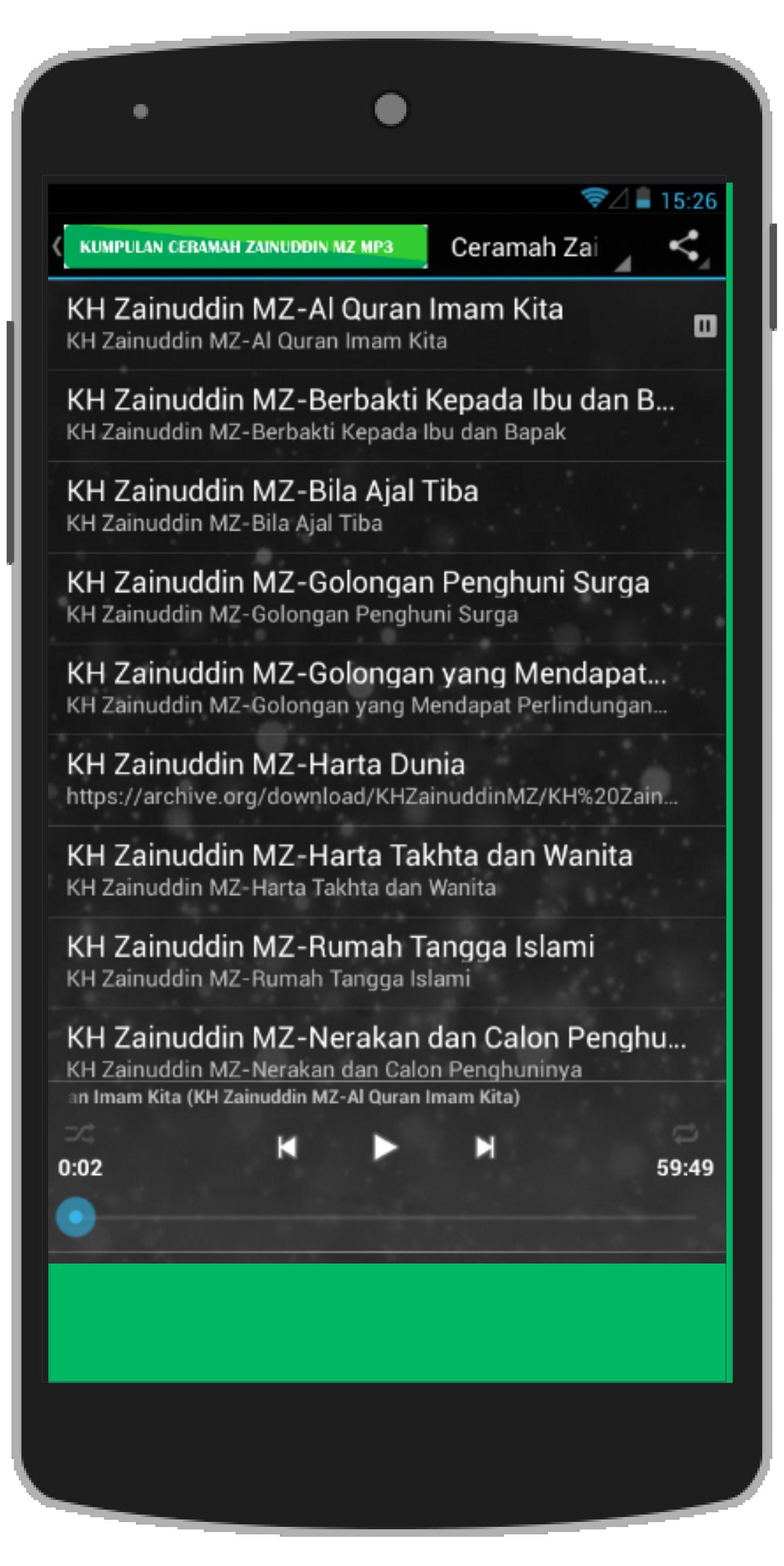 Ceramah Kh Zainuddin Mz Mp3 For Android Apk Download