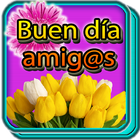 Saludos con flores hermosas icon