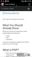PHP Tutorial Offline App screenshot 1