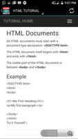 HTML TUTORIAL OFFLINE APP capture d'écran 3