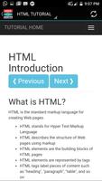 HTML TUTORIAL OFFLINE APP screenshot 1