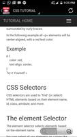 CSS TUTORIAL OFFLINE APP تصوير الشاشة 3