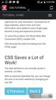 CSS TUTORIAL OFFLINE APP تصوير الشاشة 2