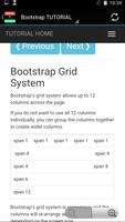 Bootstrap TUTORIAL OFFLINE APP capture d'écran 1