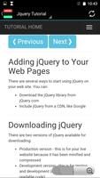 Jquery Full Tutorial Offline screenshot 2