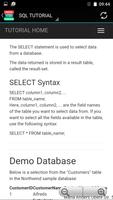 SQL TUTORIAL OFFLINE APP screenshot 3